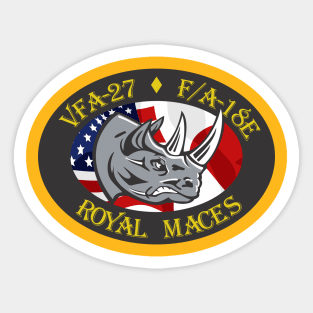 VFA-27 Royal Maces - Rhino Sticker